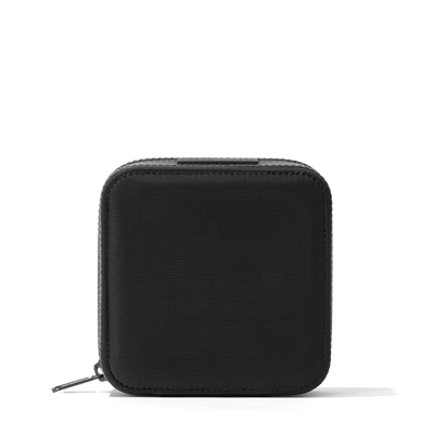 Dagne Dover Large Frankie Jewelry Case in black.