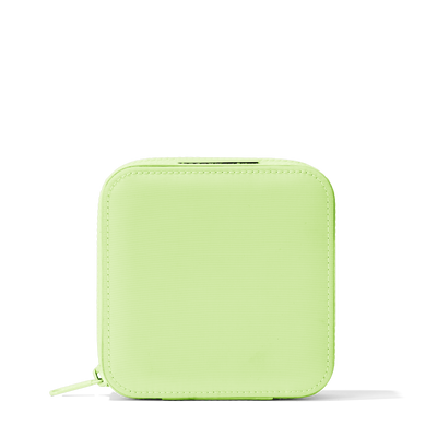 Dagne Dover Large Frankie Jewelry Case in a matcha green.