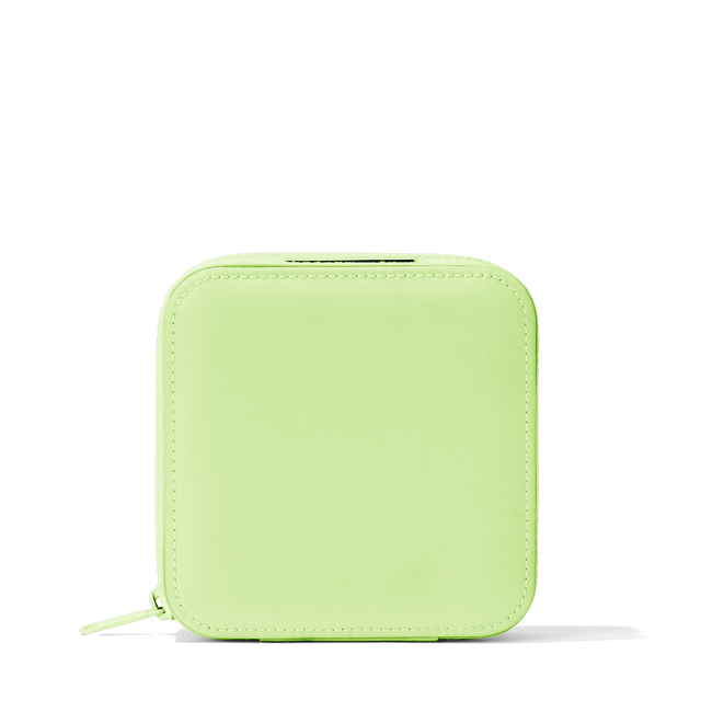 Dagne Dover Large Frankie Jewelry Case in a matcha green.