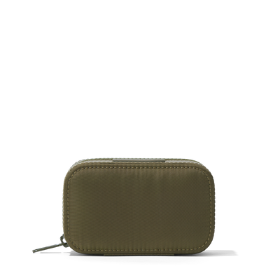 Dagne Dover Small Frankie Jewelry Case in dark green.