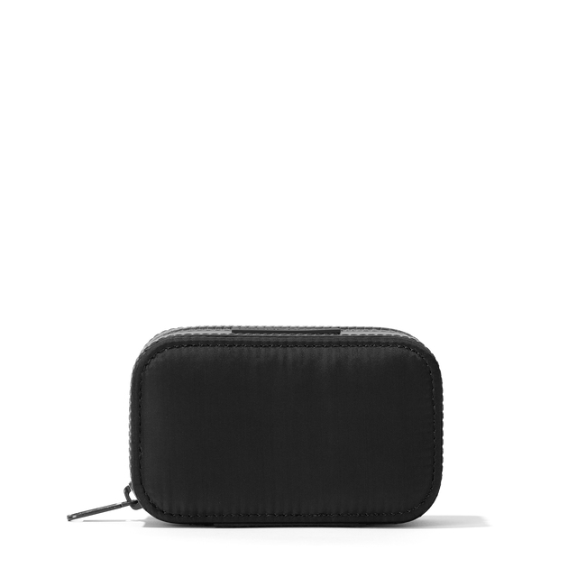 Dagne Dover Small Frankie Jewelry Case in black.