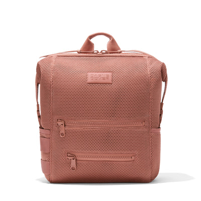 Dagne Dover Large Indi Diaper Backpack in dust pink air mesh.