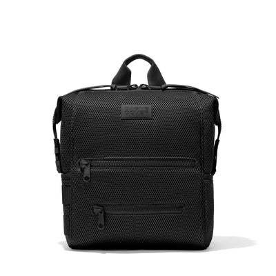 Dagne Dover Medium Indi Diaper Backpack in black air mesh.