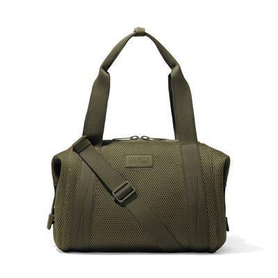 Medium Landon Carryall in dark green air mesh