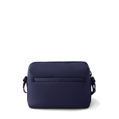 Dagne Dover Micah Crossbody in dark blue seen from the back.