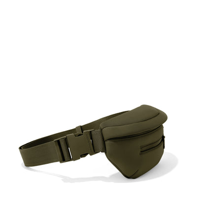 Dagne Dover Ace Fanny Pack in dark green  seen from the side