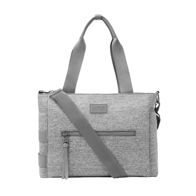 Dagne Dover large Wade Diaper Tote in grey.