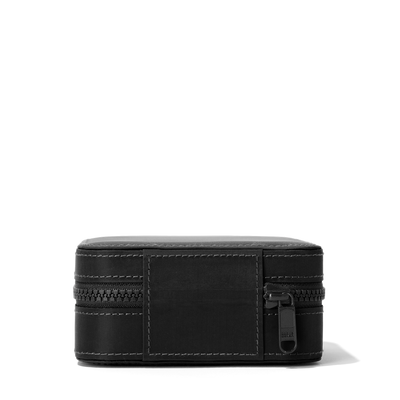 Dagne Dover Large Frankie Jewelry Case in black seen from the back.