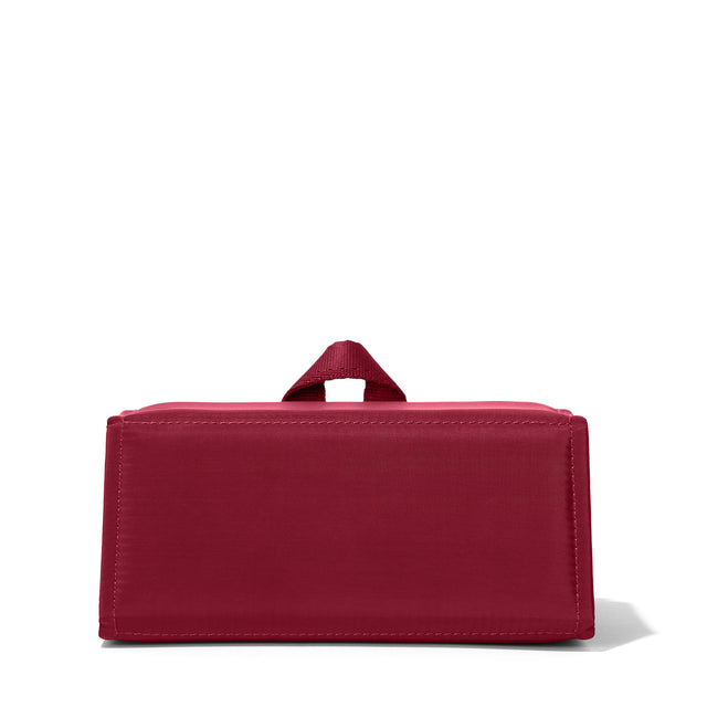 Dagne Dover Remi foldable glasses holder in spice red seen from the back.