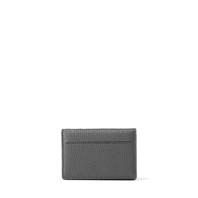 Dagne Dover Accordion Card Case in grey revealing the external card slot.