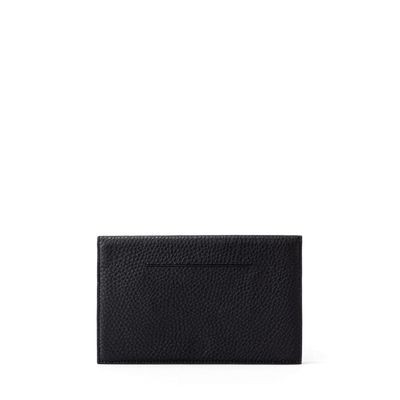 Dagne Dover Accordion Travel Wallet in black, revealing the external card slot.