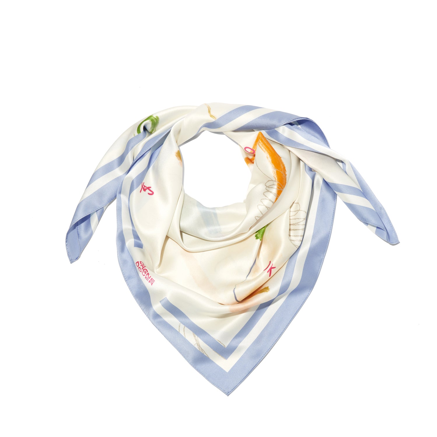 Scarves for women in in Organic Silk & hand block printed