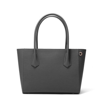 Dagne Dover Legend Signature Leather Tote in grey.