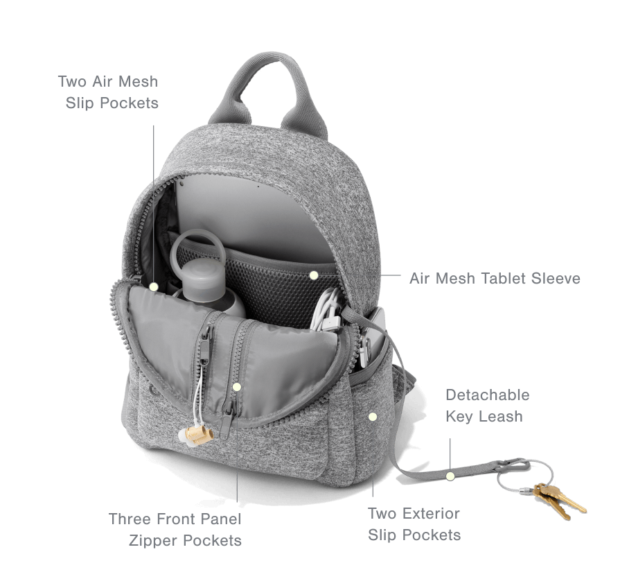 Small backpack with pockets deals