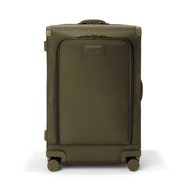Sydney Checked Luggage in Dark Moss, Larger - 28.5 inch