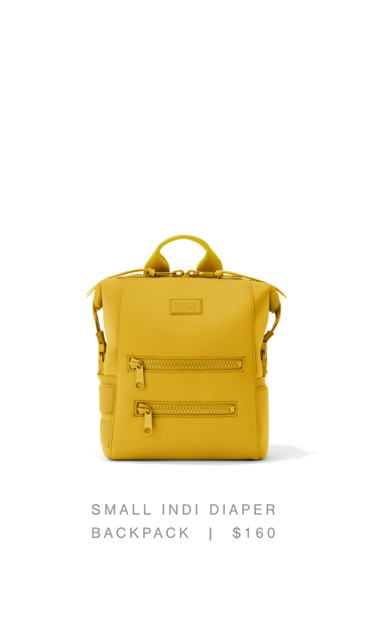 Small Indi Diaper Backpack, Ochre - $160