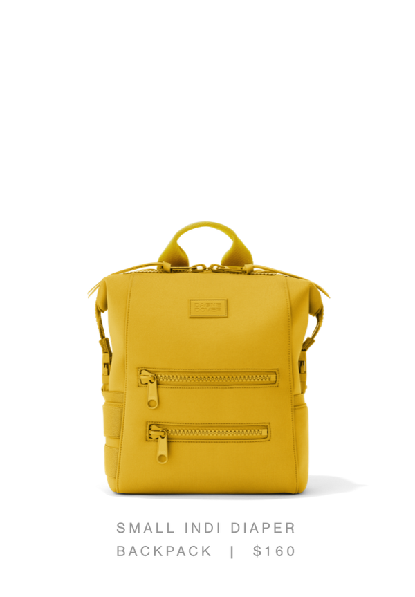 Small Indi Diaper Backpack, Ochre - $160