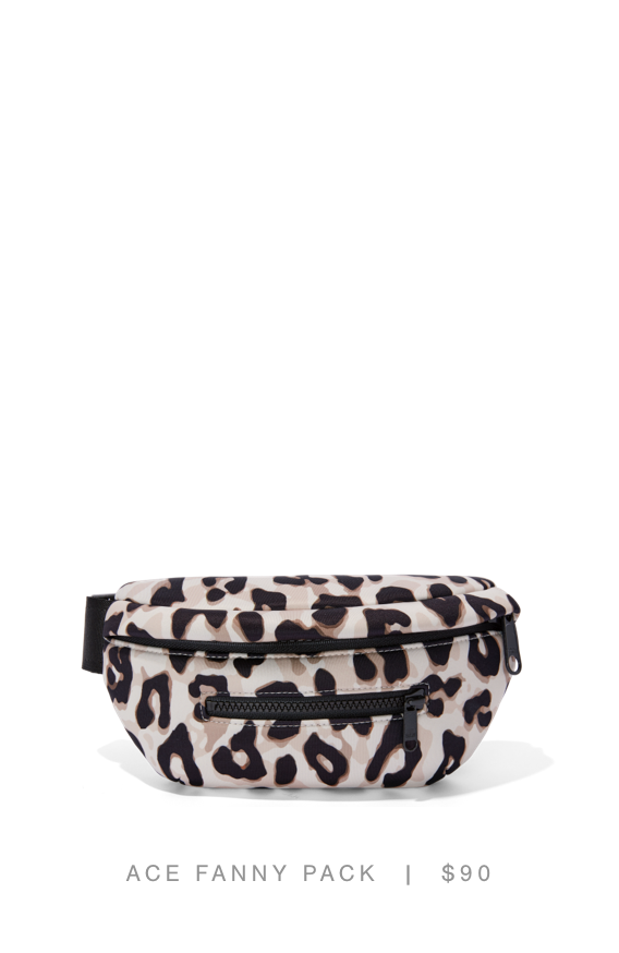 Ace Fanny Pack, Leopard Print - $90