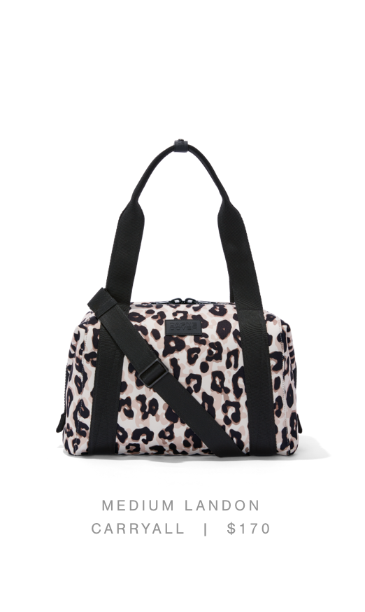 Medium Landon Carryall, Leopard Print - $170